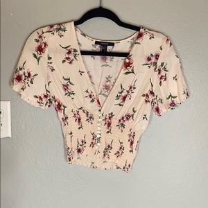 Floral crop top